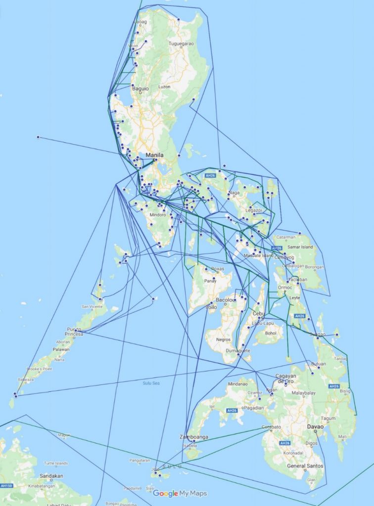 Visualization and Analysis of Shipping Intelligence 2：The network of steamships at the Philippines in 1913